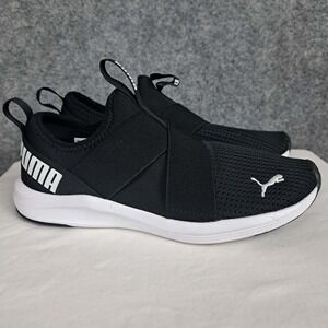 PUMA Womens Sz 7 Prowl Slip On Walking Shoes 193078 01 Black lightweight casual